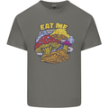 Eat Me Mushroom Fungi Mycology Mens Cotton T-Shirt Tee Top Charcoal