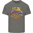 Eat Me Mushroom Fungi Mycology Mens Cotton T-Shirt Tee Top Charcoal