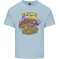 Eat Me Mushroom Fungi Mycology Mens Cotton T-Shirt Tee Top Light Blue