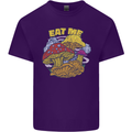 Eat Me Mushroom Fungi Mycology Mens Cotton T-Shirt Tee Top Purple