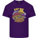 Eat Me Mushroom Fungi Mycology Mens Cotton T-Shirt Tee Top Purple