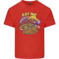 Eat Me Mushroom Fungi Mycology Mens Cotton T-Shirt Tee Top Red