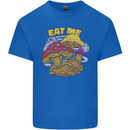 Eat Me Mushroom Fungi Mycology Mens Cotton T-Shirt Tee Top Royal Blue