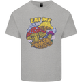 Eat Me Mushroom Fungi Mycology Mens Cotton T-Shirt Tee Top Sports Grey