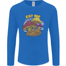 Eat Me Mushroom Fungi Mycology Mens Long Sleeve T-Shirt Royal Blue