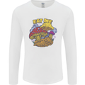 Eat Me Mushroom Fungi Mycology Mens Long Sleeve T-Shirt White
