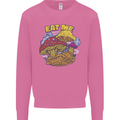 Eat Me Mushroom Fungi Mycology Mens Sweatshirt Jumper Azalea