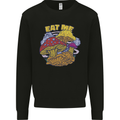 Eat Me Mushroom Fungi Mycology Mens Sweatshirt Jumper Black