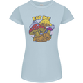 Eat Me Mushroom Fungi Mycology Womens Petite Cut T-Shirt Light Blue