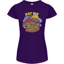 Eat Me Mushroom Fungi Mycology Womens Petite Cut T-Shirt Purple