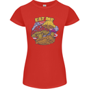 Eat Me Mushroom Fungi Mycology Womens Petite Cut T-Shirt Red