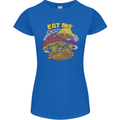 Eat Me Mushroom Fungi Mycology Womens Petite Cut T-Shirt Royal Blue