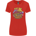 Eat Me Mushroom Fungi Mycology Womens Wider Cut T-Shirt Red