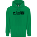 Eat Sleep 4X4 Off Road Roading Car Childrens Kids Hoodie Irish Green