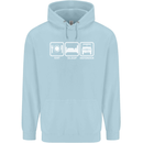 Eat Sleep 4X4 Off Road Roading Car Childrens Kids Hoodie Light Blue