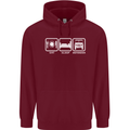 Eat Sleep 4X4 Off Road Roading Car Childrens Kids Hoodie Maroon