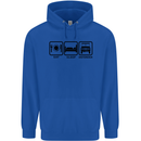Eat Sleep 4X4 Off Road Roading Car Childrens Kids Hoodie Royal Blue