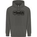 Eat Sleep 4X4 Off Road Roading Car Childrens Kids Hoodie Storm Grey