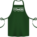 Eat Sleep 4X4 Off Road Roading Car Cotton Apron 100% Organic Forest Green