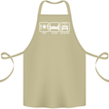Eat Sleep 4X4 Off Road Roading Car Cotton Apron 100% Organic Khaki