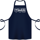 Eat Sleep 4X4 Off Road Roading Car Cotton Apron 100% Organic Navy Blue