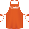Eat Sleep 4X4 Off Road Roading Car Cotton Apron 100% Organic Orange