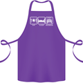 Eat Sleep 4X4 Off Road Roading Car Cotton Apron 100% Organic Purple
