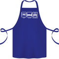 Eat Sleep 4X4 Off Road Roading Car Cotton Apron 100% Organic Royal Blue