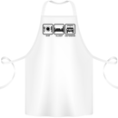 Eat Sleep 4X4 Off Road Roading Car Cotton Apron 100% Organic White