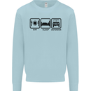 Eat Sleep 4X4 Off Road Roading Car Kids Sweatshirt Jumper Light Blue
