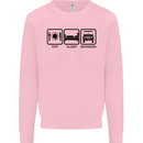 Eat Sleep 4X4 Off Road Roading Car Kids Sweatshirt Jumper Light Pink
