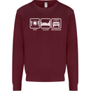 Eat Sleep 4X4 Off Road Roading Car Kids Sweatshirt Jumper Maroon