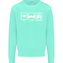 Eat Sleep 4X4 Off Road Roading Car Kids Sweatshirt Jumper Peppermint