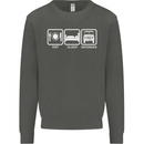 Eat Sleep 4X4 Off Road Roading Car Kids Sweatshirt Jumper Storm Grey