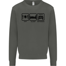 Eat Sleep 4X4 Off Road Roading Car Kids Sweatshirt Jumper Storm Grey