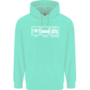 Eat Sleep 4X4 Off Road Roading Car Mens 80% Cotton Hoodie Peppermint