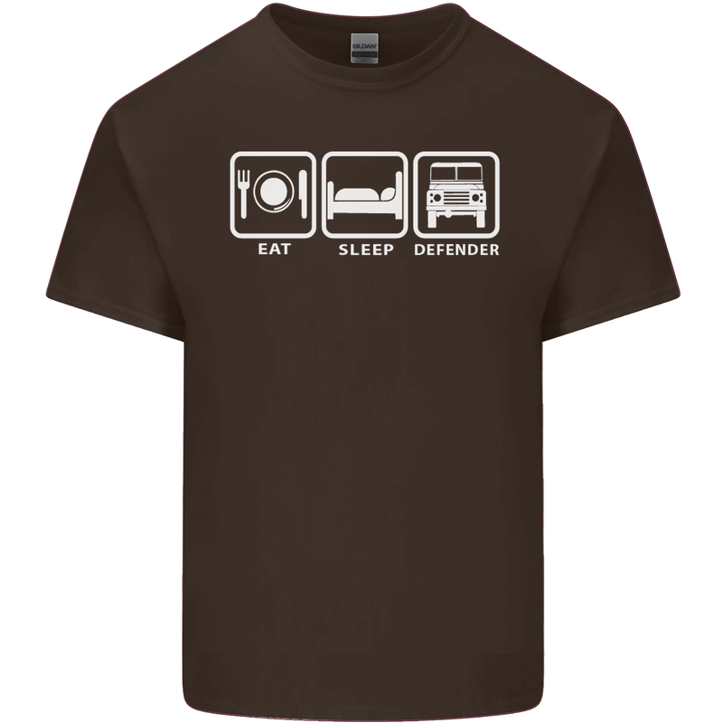 Eat Sleep 4X4 Off Road Roading Car Mens Cotton T-Shirt Tee Top Dark Chocolate