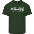 Eat Sleep 4X4 Off Road Roading Car Mens Cotton T-Shirt Tee Top Forest Green