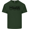 Eat Sleep 4X4 Off Road Roading Car Mens Cotton T-Shirt Tee Top Forest Green