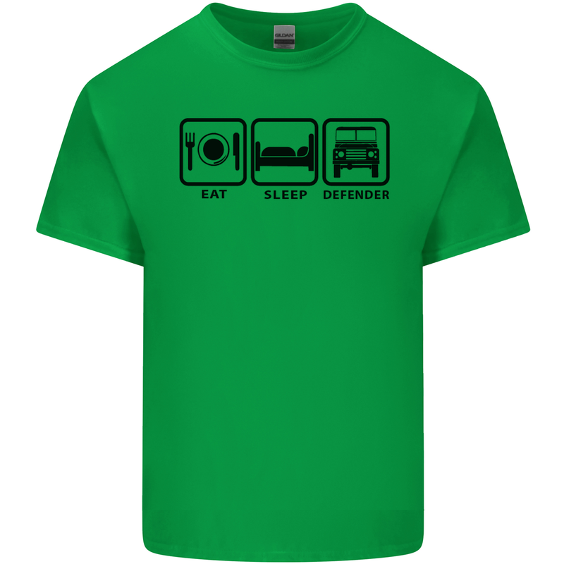 Eat Sleep 4X4 Off Road Roading Car Mens Cotton T-Shirt Tee Top Irish Green