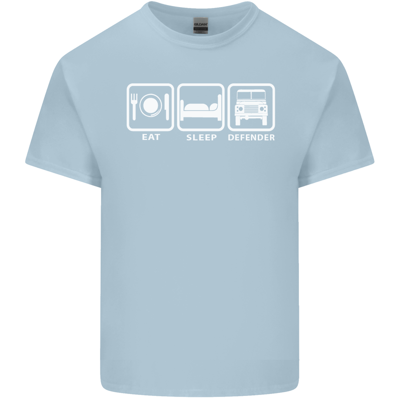 Eat Sleep 4X4 Off Road Roading Car Mens Cotton T-Shirt Tee Top Light Blue
