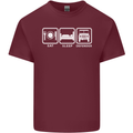 Eat Sleep 4X4 Off Road Roading Car Mens Cotton T-Shirt Tee Top Maroon
