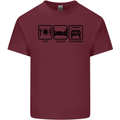 Eat Sleep 4X4 Off Road Roading Car Mens Cotton T-Shirt Tee Top Maroon