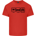 Eat Sleep 4X4 Off Road Roading Car Mens Cotton T-Shirt Tee Top Red
