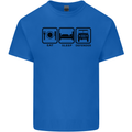 Eat Sleep 4X4 Off Road Roading Car Mens Cotton T-Shirt Tee Top Royal Blue
