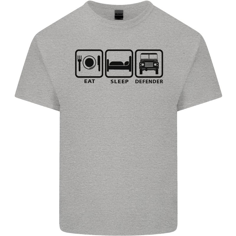 Eat Sleep 4X4 Off Road Roading Car Mens Cotton T-Shirt Tee Top Sports Grey
