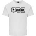 Eat Sleep 4X4 Off Road Roading Car Mens Cotton T-Shirt Tee Top White