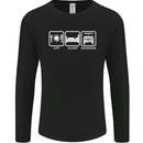 Eat Sleep 4X4 Off Road Roading Car Mens Long Sleeve T-Shirt Black