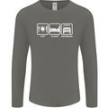Eat Sleep 4X4 Off Road Roading Car Mens Long Sleeve T-Shirt Charcoal