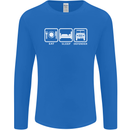 Eat Sleep 4X4 Off Road Roading Car Mens Long Sleeve T-Shirt Royal Blue